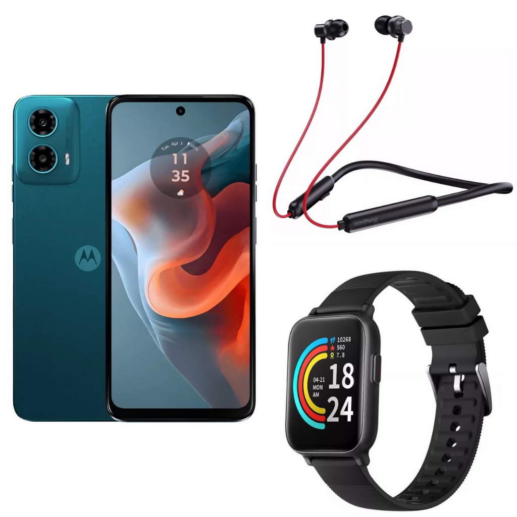 Combo de Celular Motorola Moto G34 5g 8gb ram 256gb Audifonos 1more Airfree Smartband