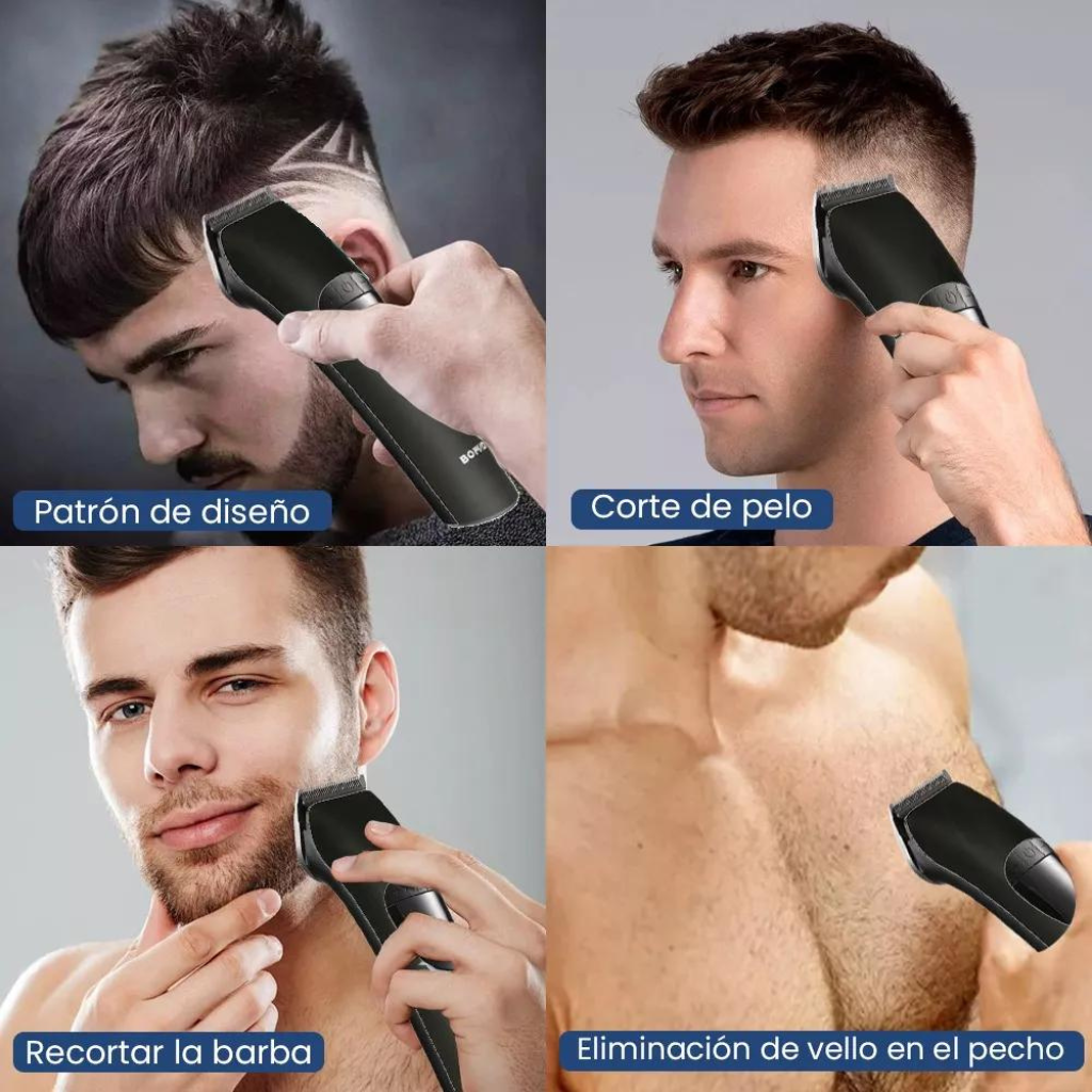 Maquina para cortar Cabello BOMIDI recargable carga USB