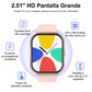 Smartwatch 2.01" Pantalla Grande EASYTAO , Reloj Inteligente Llamada Bluetooth, Impermeable IPX67, Monitor De Frecuencia Cardíaca/Oxígeno en Sangre/Presión Arterial.