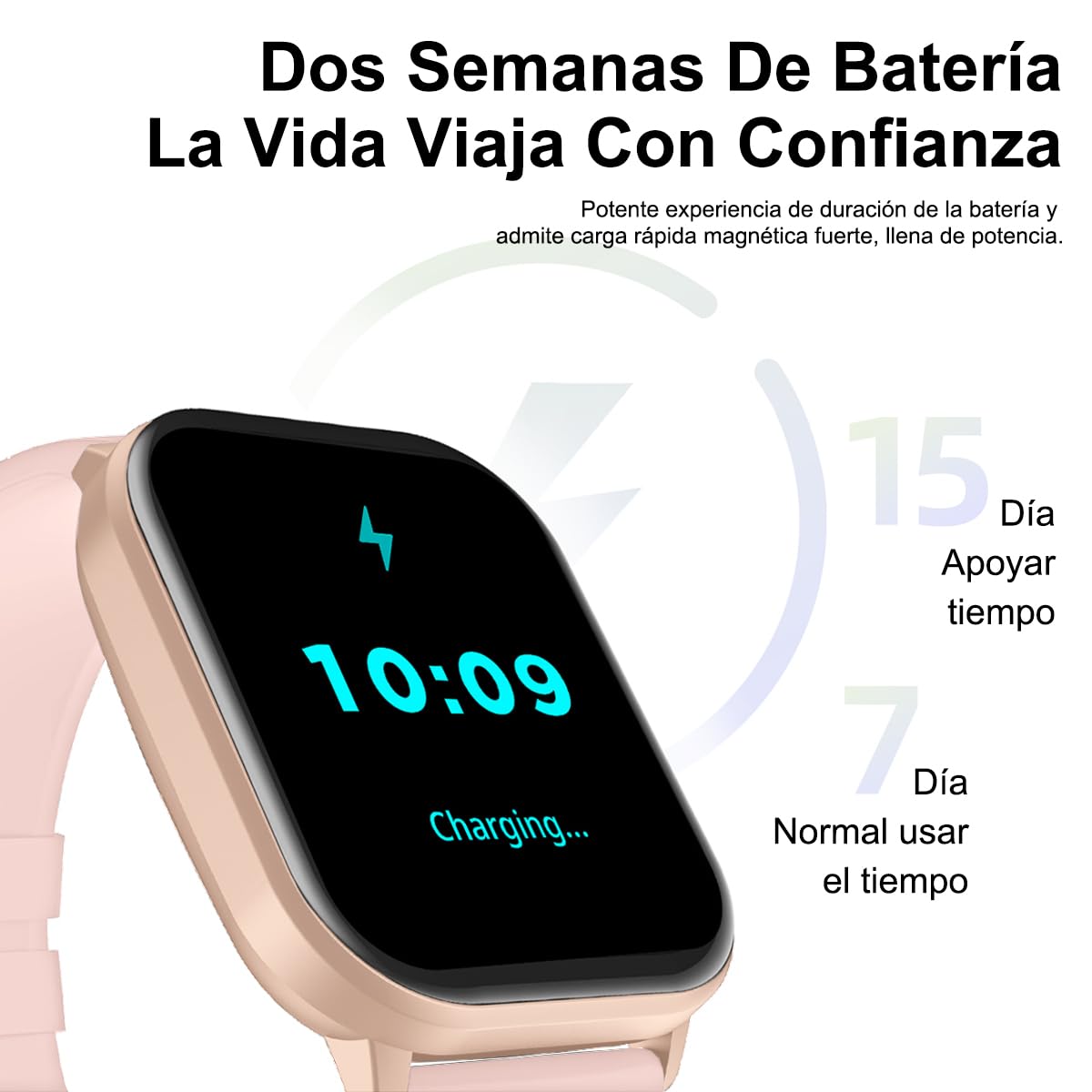 Smartwatch 2.01" Pantalla Grande EASYTAO , Reloj Inteligente Llamada Bluetooth, Impermeable IPX67, Monitor De Frecuencia Cardíaca/Oxígeno en Sangre/Presión Arterial.