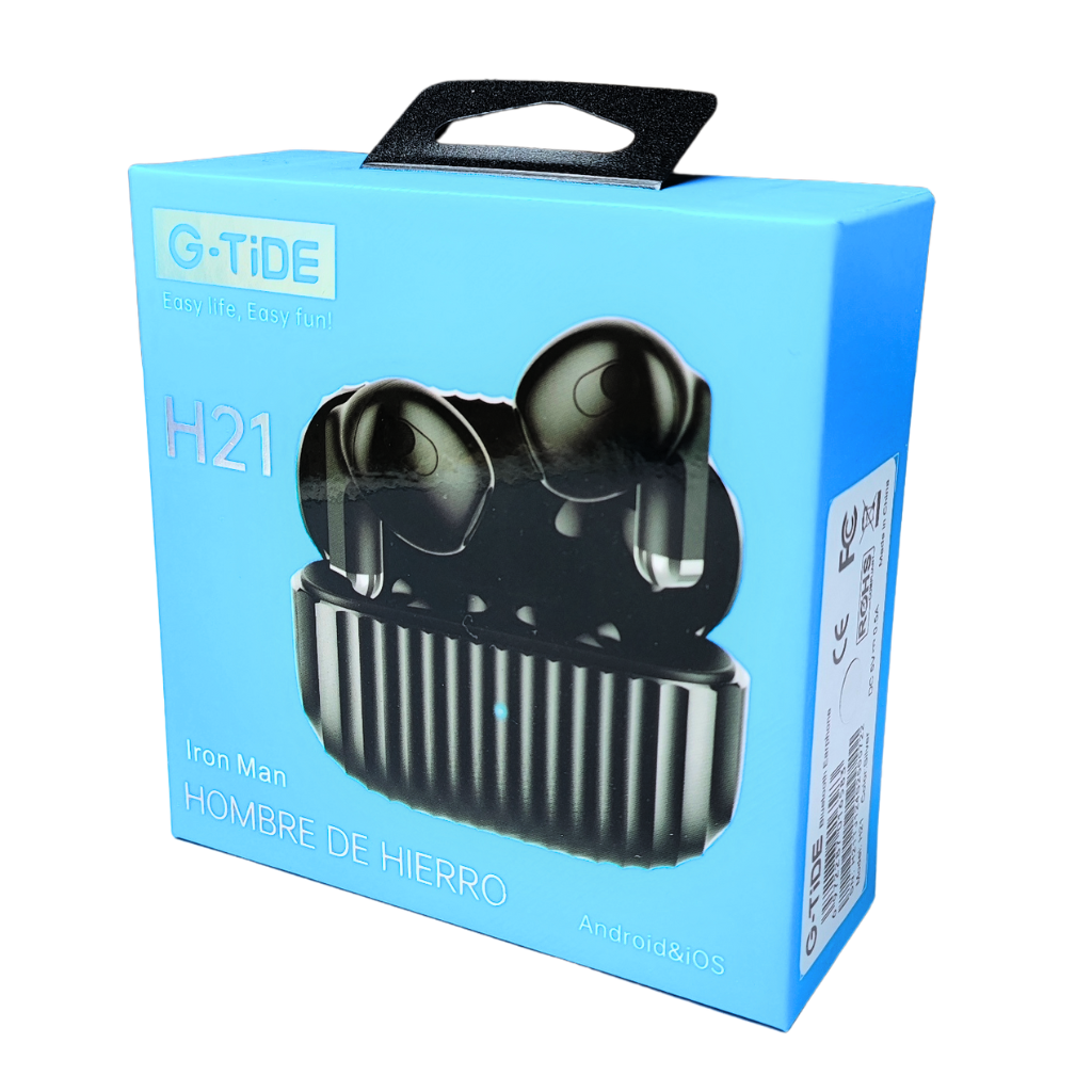 Auriculares G-Tide H21 con Estuche de Carga Metálico - Libertad Inalámbrica y Estilo