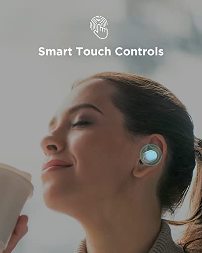 Audífonos Inalámbricos Bluetooth 5.3 HTC   Wireless Earbuds con micrófono Incorporado Control Táctil con Graves Profundos para Llamadas, Oficina, Deporte (Rosa)