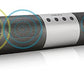 Barra de Sonido, Sound Bar con Conectividad Bluetooth/AUX 3.5mm/USB/TF Card,Barras de Sonido con Sonido Estéreo de 360°,Inalámbrica Bocina de Subwoofer con Llamadas Manos Libres HD y FM