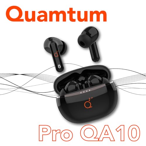 Audífonos Inalámbricos QUAMTUM Earbuds Audio Style Pro QA10 Quamtum, Audífonos Bluetooth de Alta Calidad en Audio, Conversaciones claras y Sonido Espectacular, Cancelacion Activa de Ruido ANC
