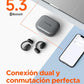 Audífonos Bluetooth 5.3 truefree, Audífonos Inalámbricos Deportivos,Cancelación de Ruido ENC, Sonido Estéreo 3D por Controlador de 16,2 mm, 45 Horas de reproducción,4 mics,Control de App