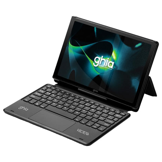 Tablet GHIA  GVPNT Pantalla De 10 Pulgadas, Teclado, Procesador A523 OCTACORE, 4GB/64GB. Android 13. Negro