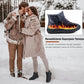 Botas de  invierno las cálidas botas de tobillo peludas son antideslizantes, impermeables y cómodas al aire libre las botas de invierno las mujeres