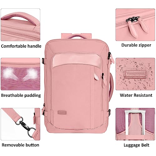 Mochila para hombre, mochila de viaje extra grande de 50 litros con puerto  de carga USB, mochila para laptop de 17 pulgadas, resistente al agua, gran