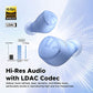 SoundPEATS Mini HS Audífonos Inalámbricos Bluetooth 5.3 Audio de Alta Resolución con LDAC Micrófono con Cancelación de Ruido AI Conexión Multipunto de Alta Fidelidad 36 Horas